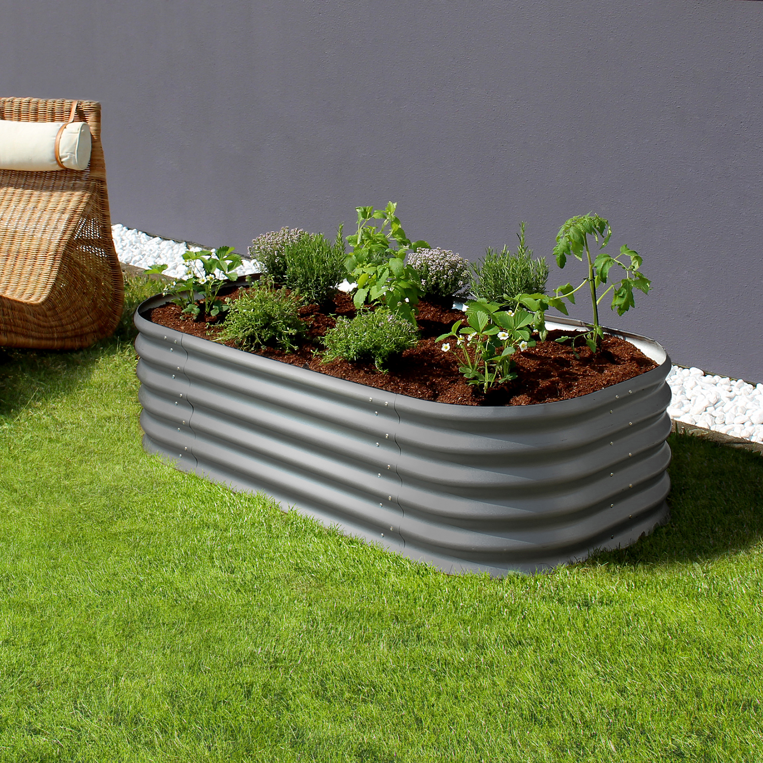 Plantekant Vitavia Basic 401 Antrasitt