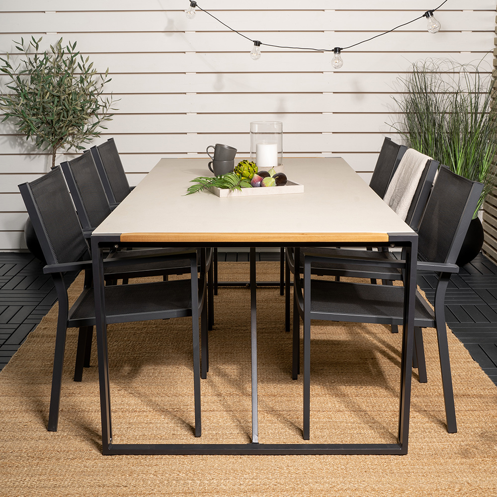 Spisegruppe Venture Home tily 200 med 6 Copacabana Spisestoler