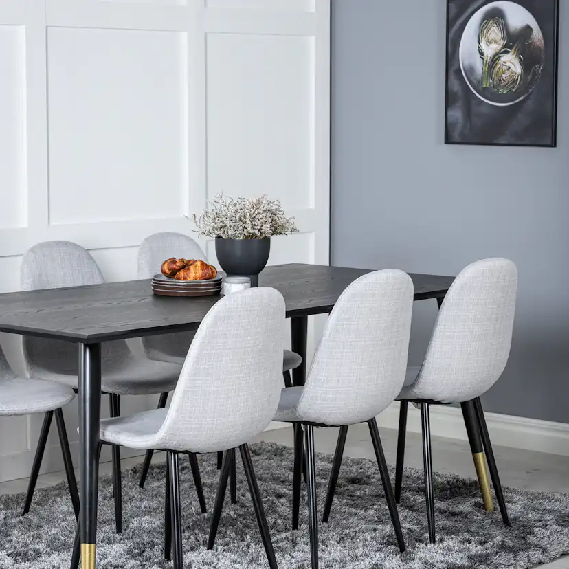 Spisegruppe Venture Home Dipp med 6 Polar Stoler