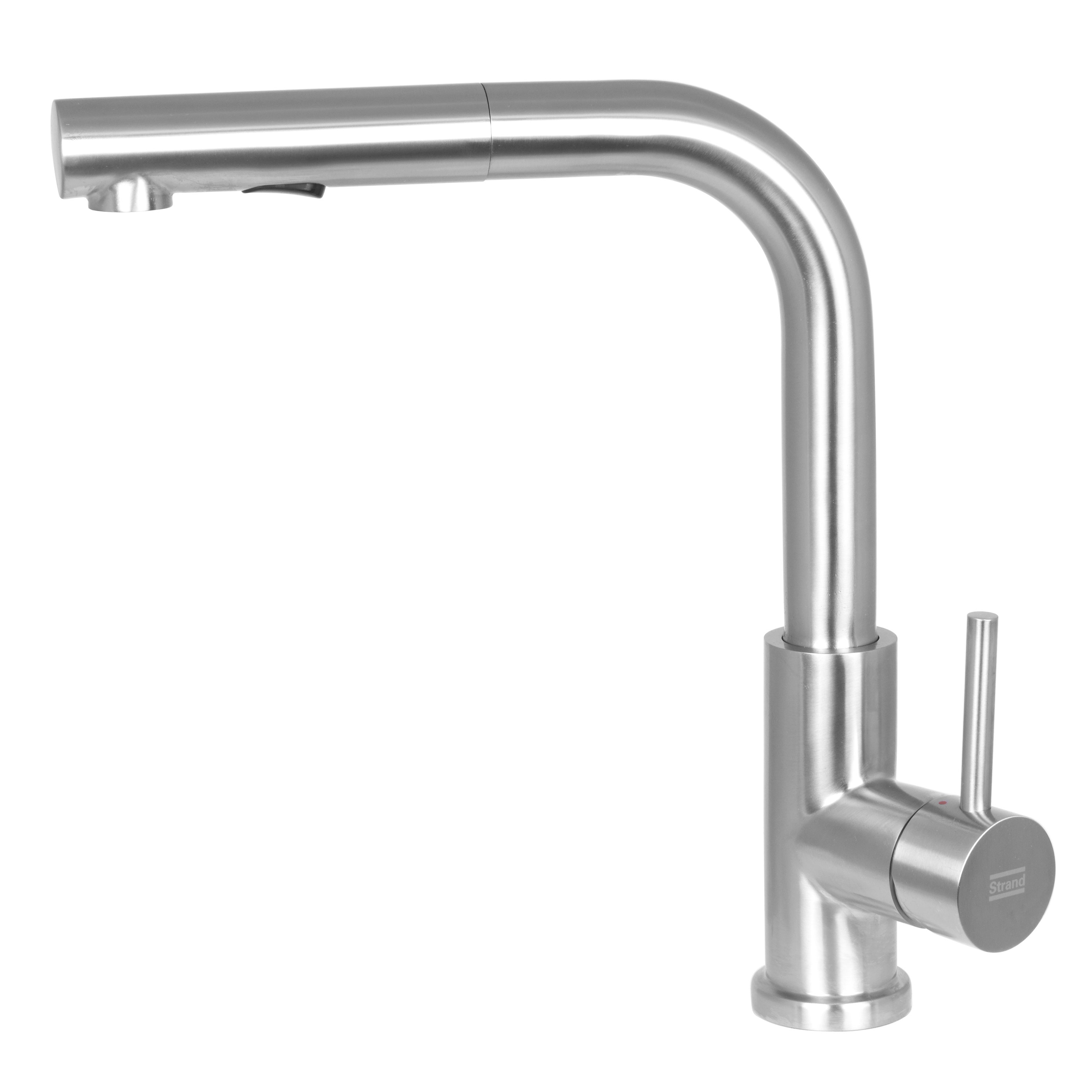 K&ouml;ksblandare Strand Stainless Solid SO-1403 med Utdragbar Pip