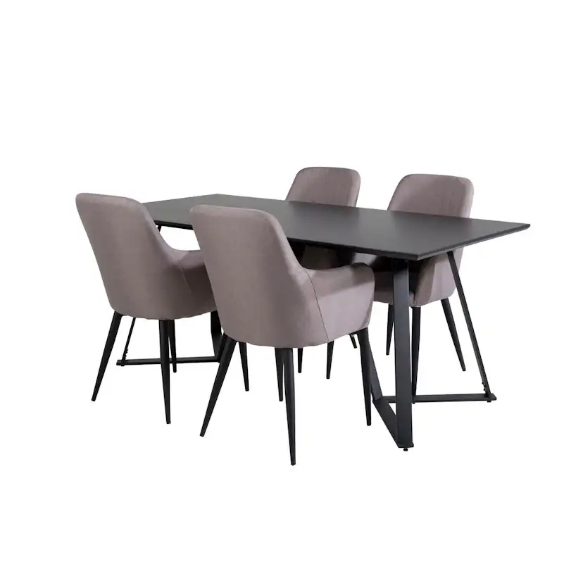 Spisegruppe Venture Home Marina med 4stk Comfort Stoler