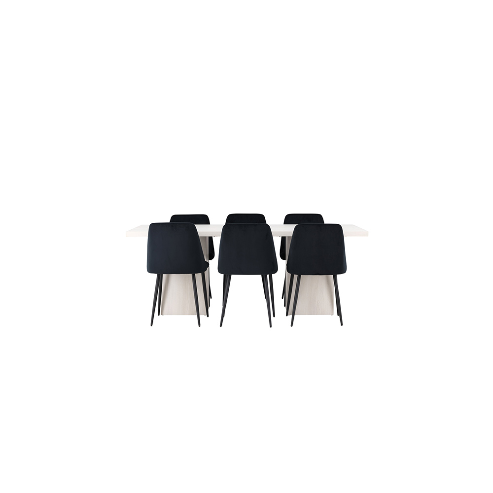 Spisegruppe Venture Home Olga med 6 Night Stoler