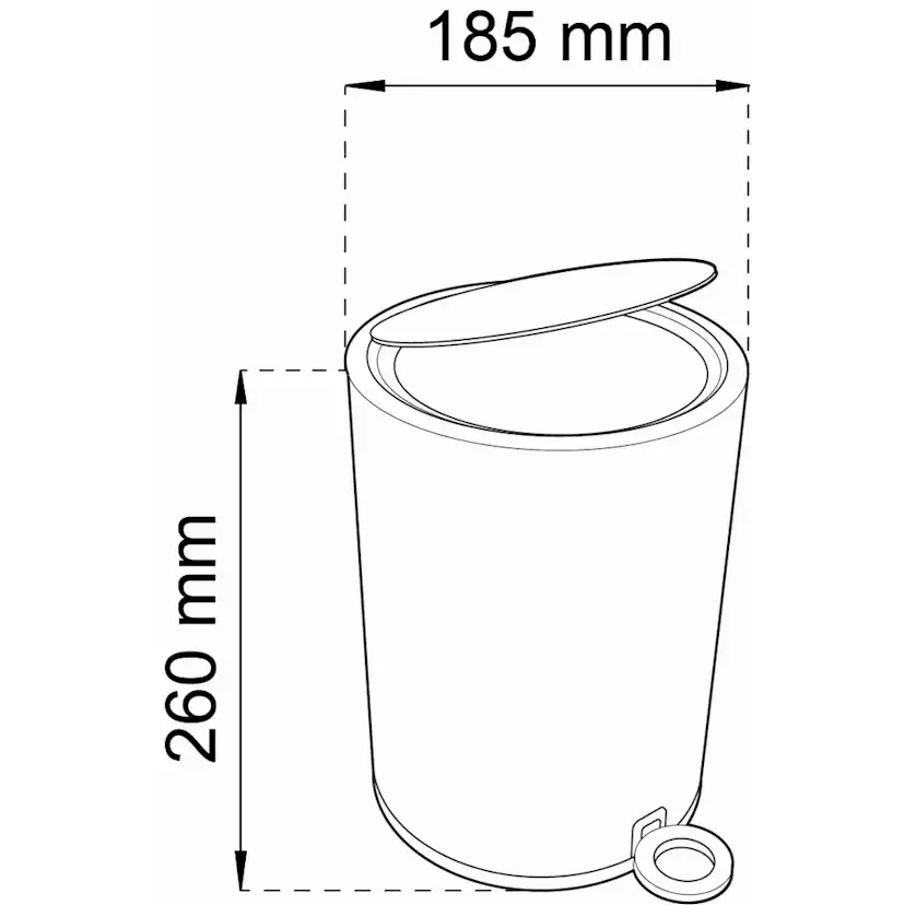 Pedalbøtte Habo Blossom 3L