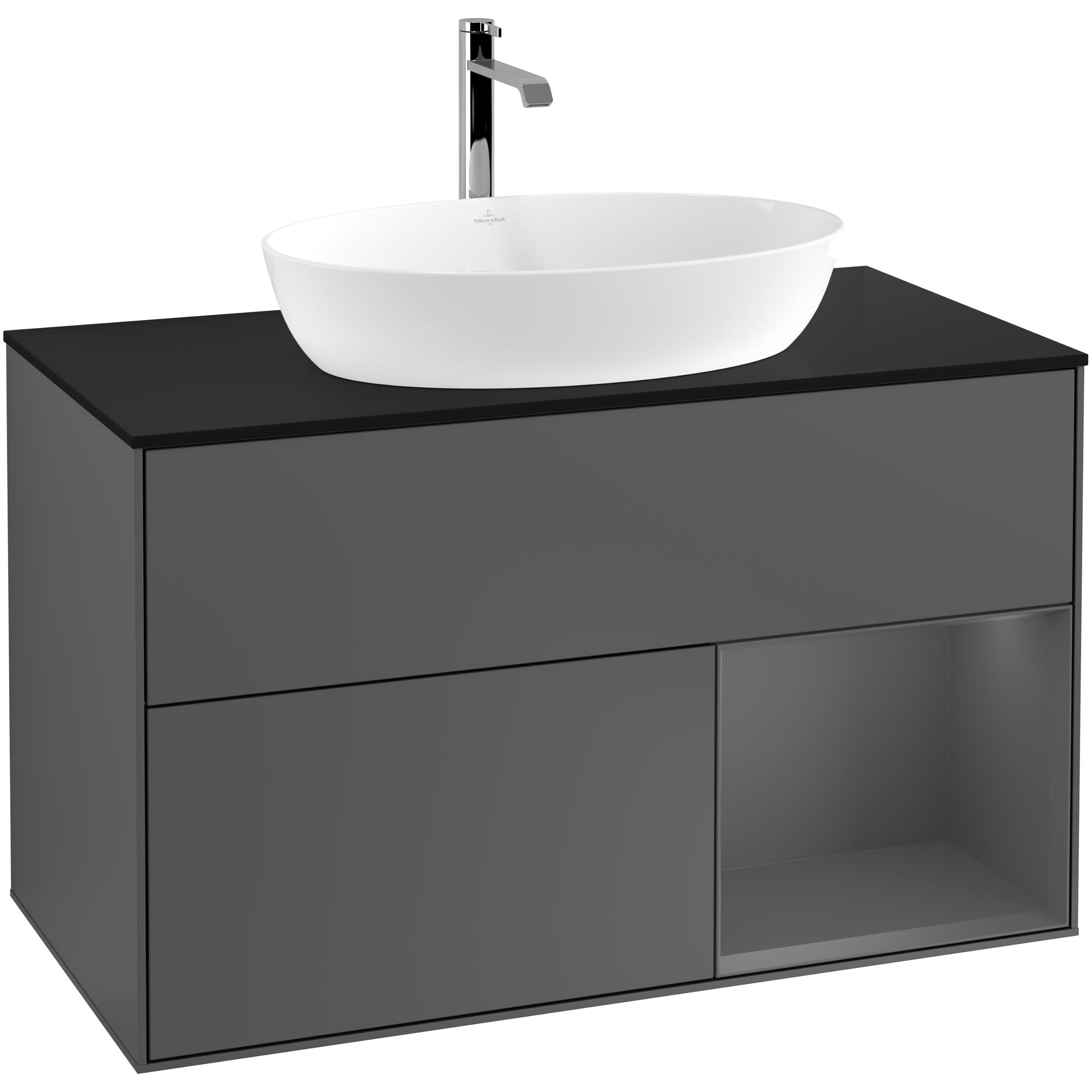 Tvättställsskåp Villeroy & Boch Finion med 2 Lådor Hylla och Bänkskiva för Fristående Tvättställ från Artis & Collaro