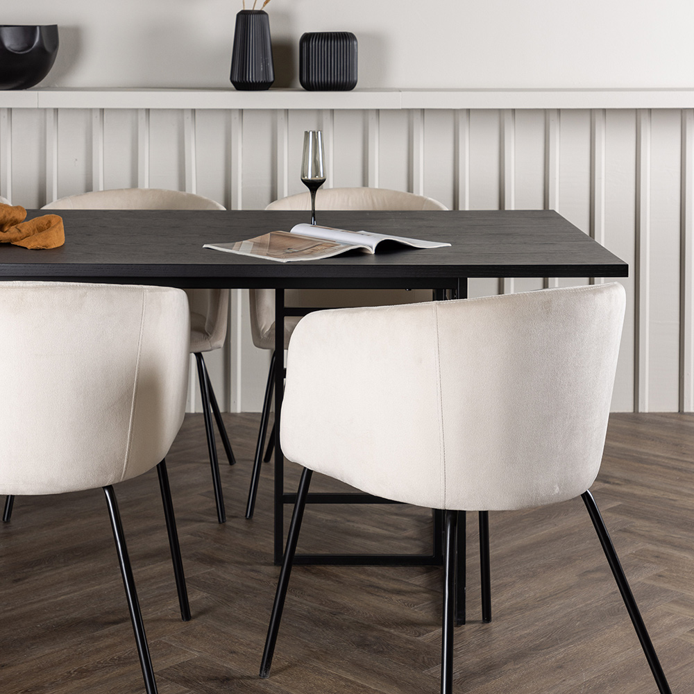 Spisegruppe Venture Home Ystad med 6 stk Berit Stoler