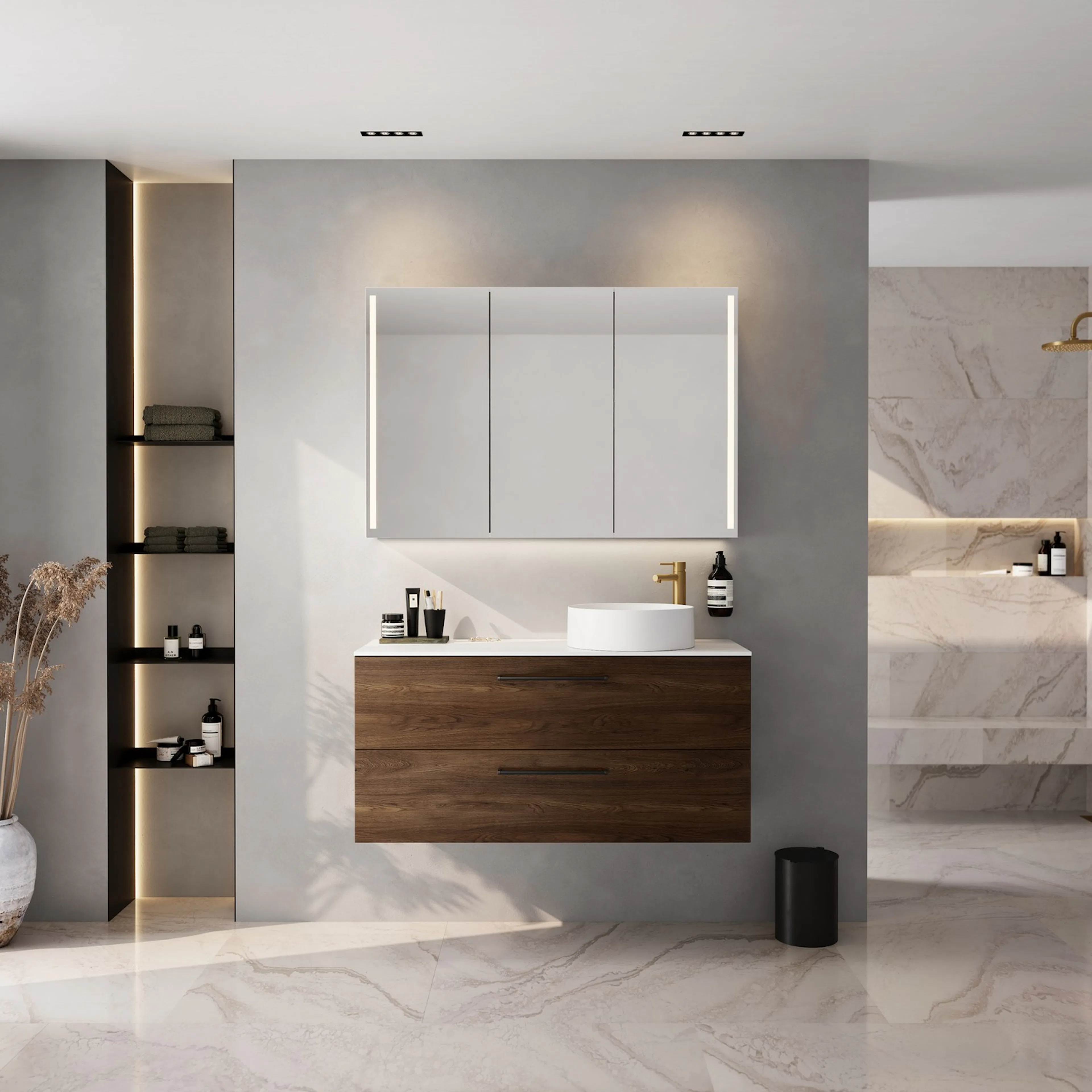 Topplate Linn Bad Corian
