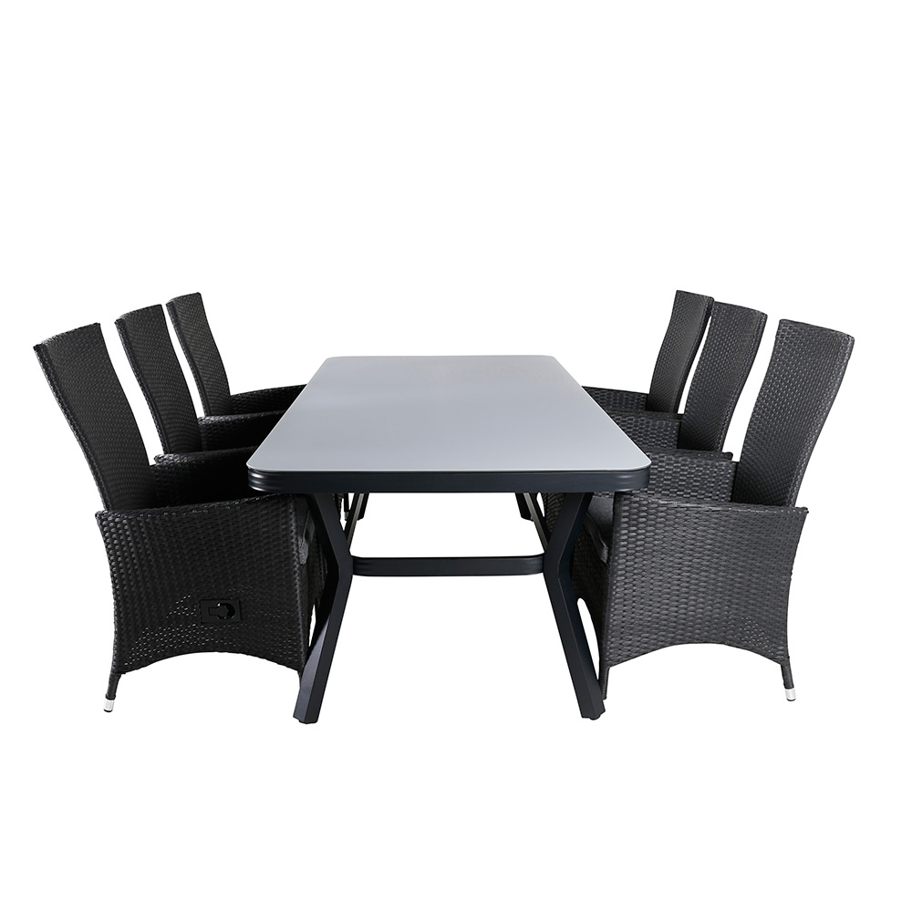 Spisegruppe Venture Home Vyn med 6 Pam Spisestoler