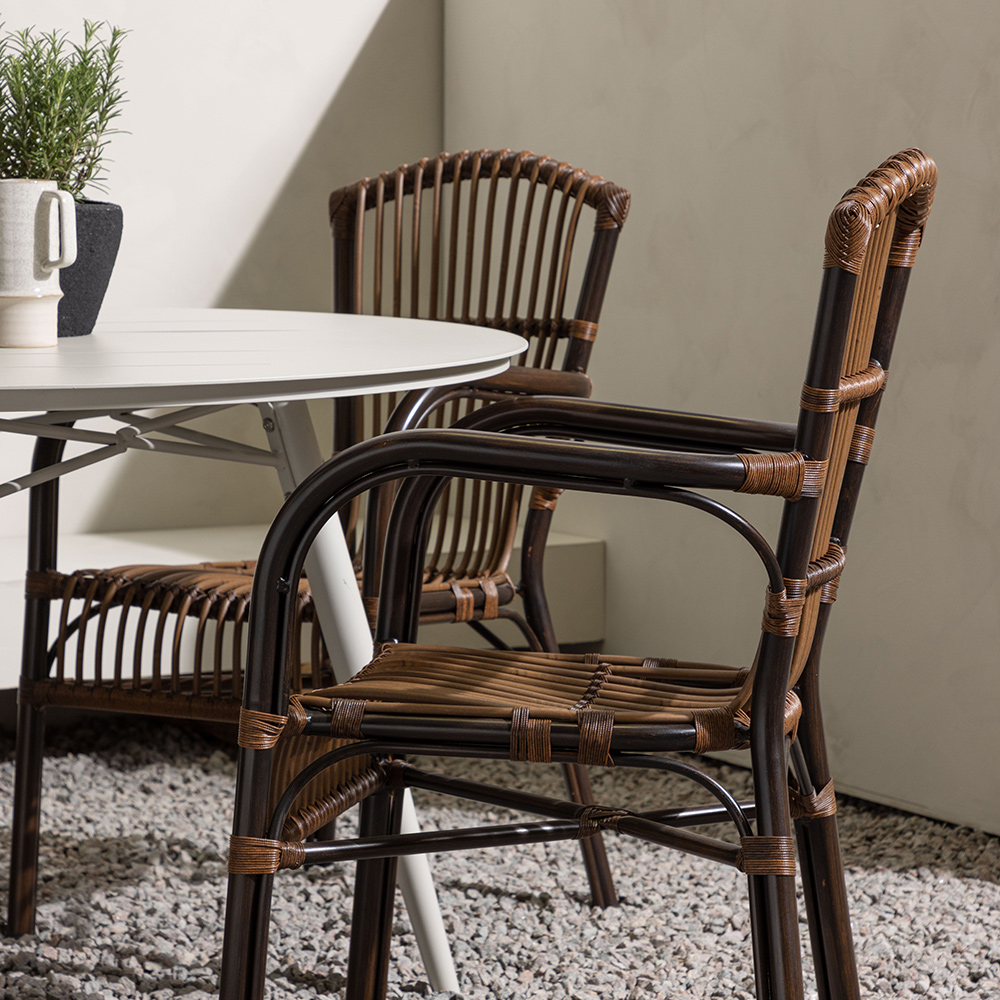 Spisegruppe Venture Home Lina Bord med 4 Galera Stoler