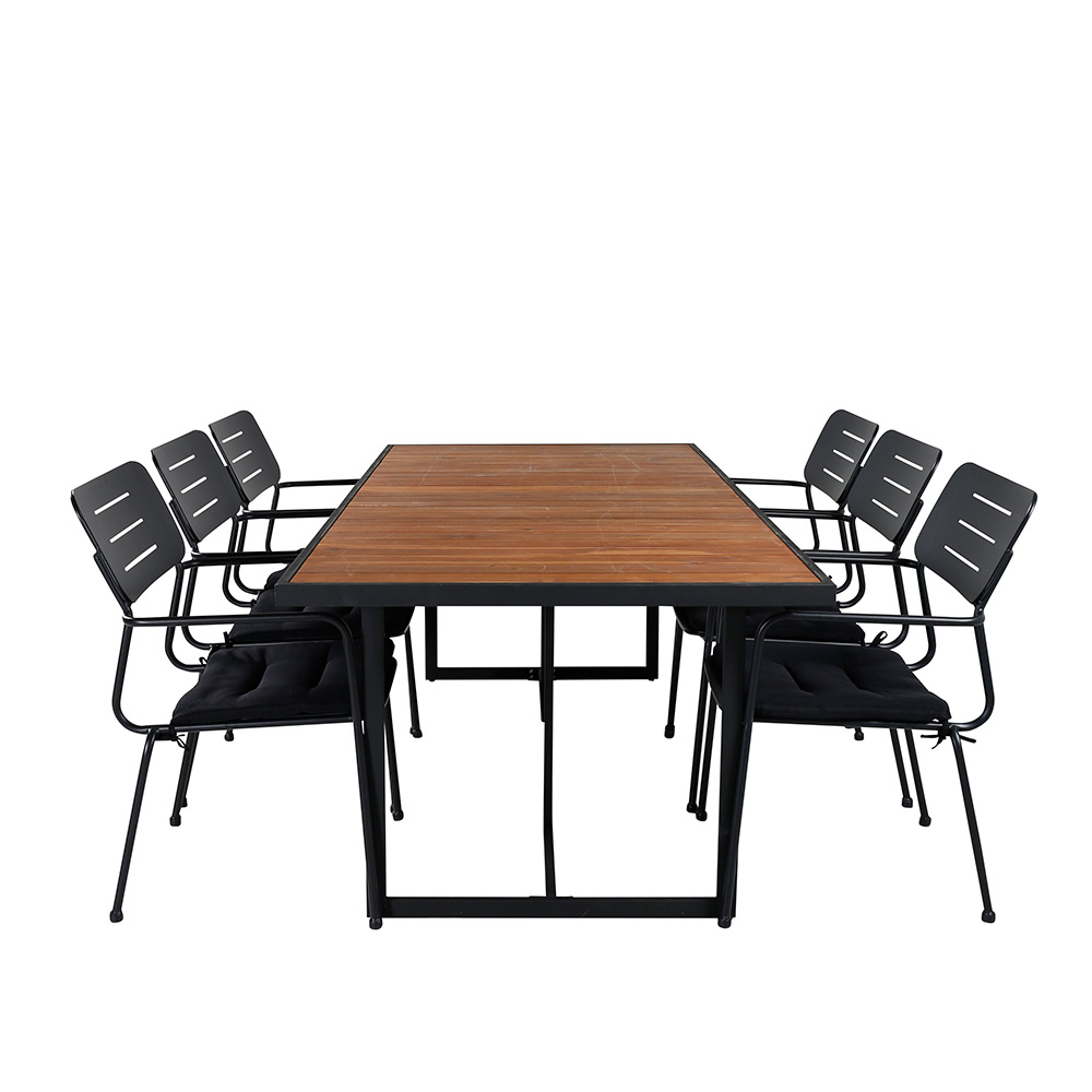 Spisegruppe Venture Home King med 6 Nime Spisestoler