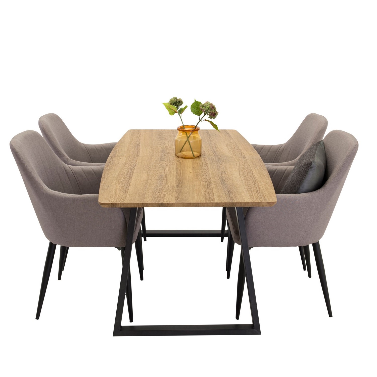 Spisegruppe Venture Home Inca med 4stk Comfort Stoler