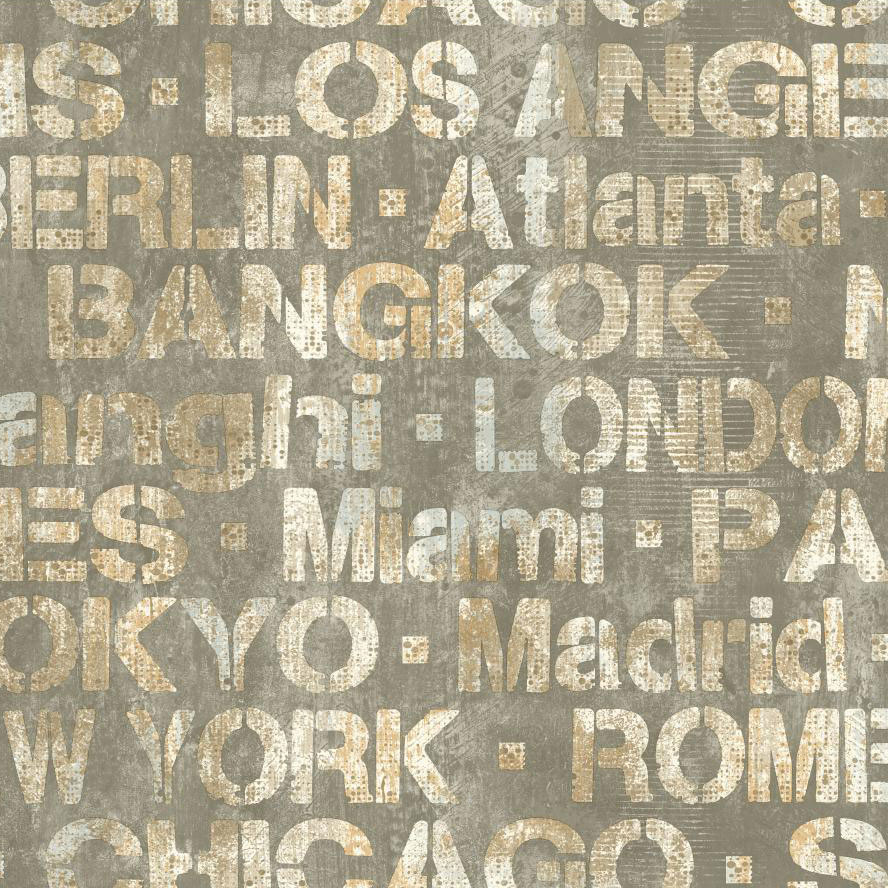 Tapet York Wallcoverings Urban Chic RK4410 | golv - tapeter - monstrad-tapet | KakelKungen