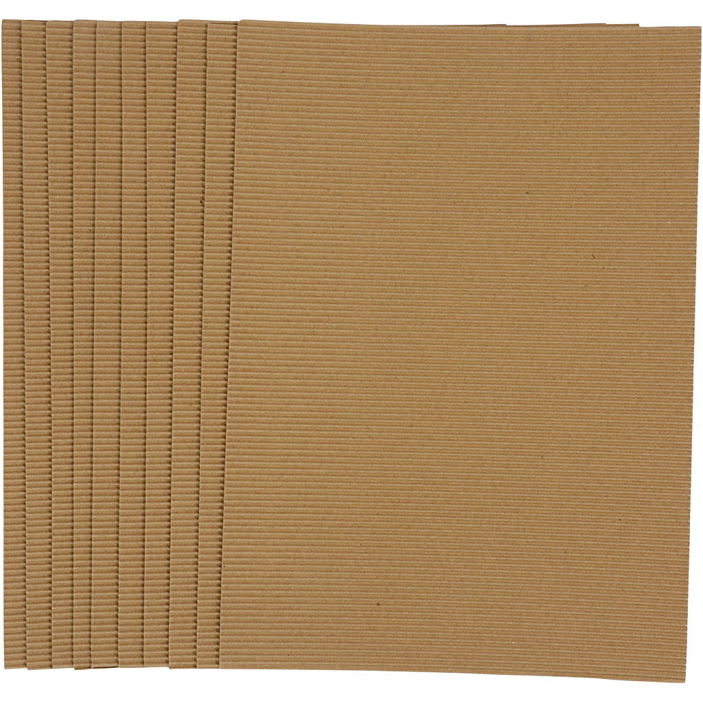 Bølgepapp Creativ Company 120 g 10 Ark/1 Pk