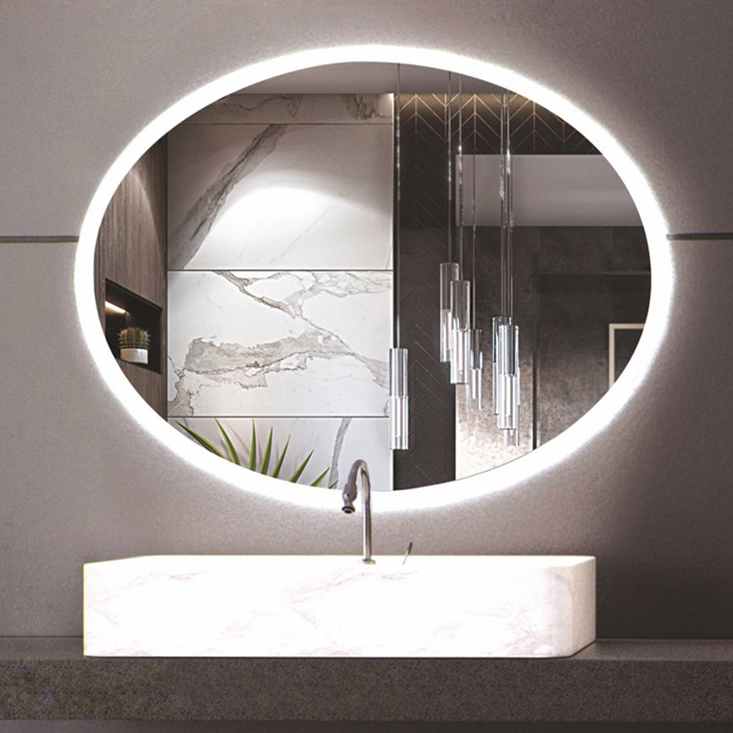 Speil Vidi Gio med LED-belysning