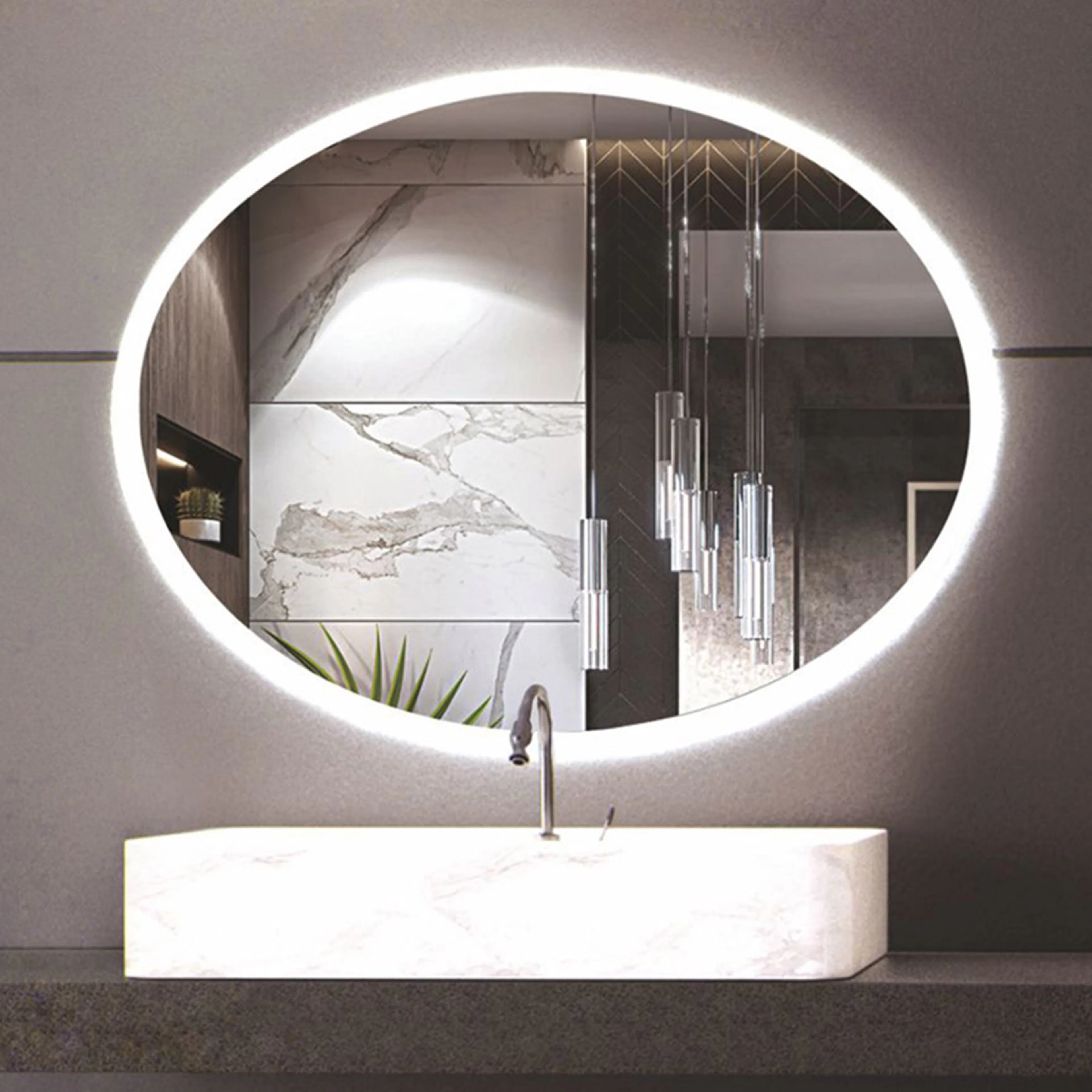 Speil Vidi Gio med LED-belysning