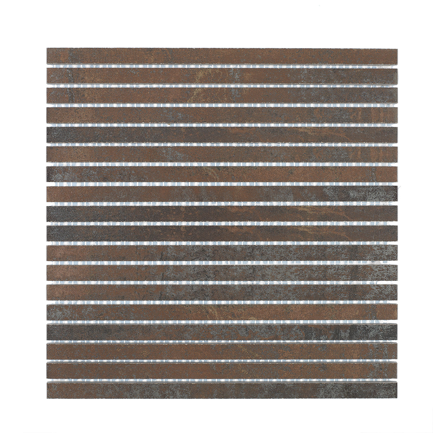 KlinkerMosaikk Arredo Iron Rust Brun Line 1x30 cm