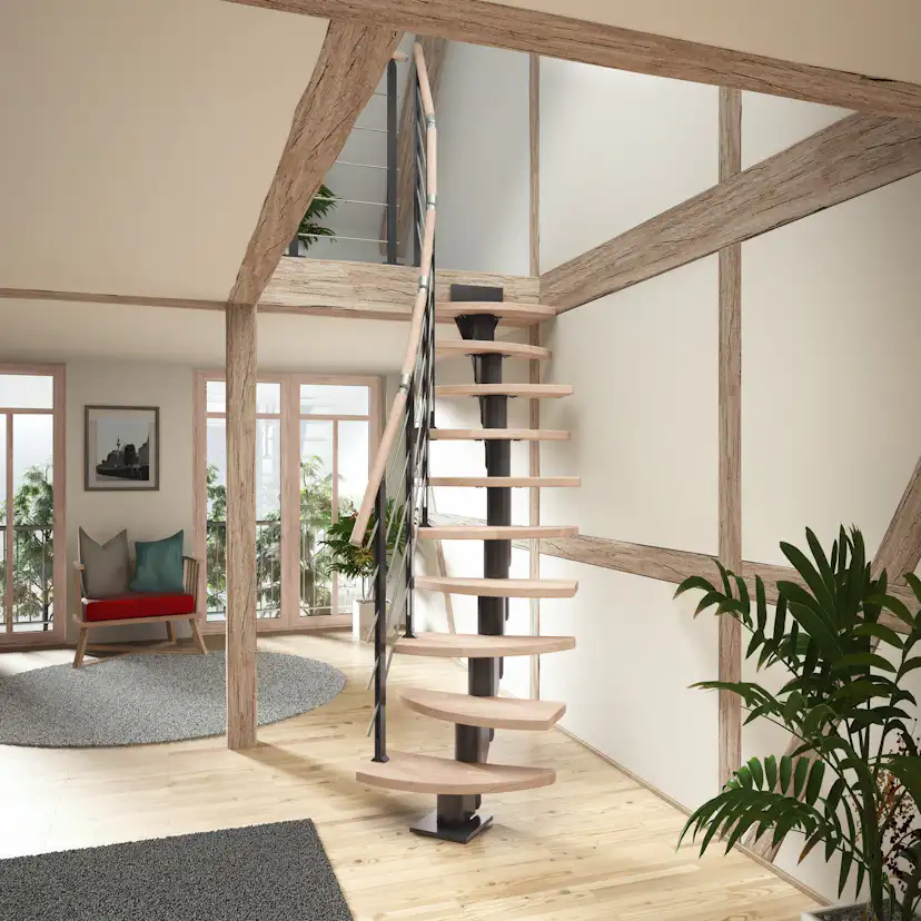 Plassbesparende Trapp Dolle Berlin Eik Hvitoljet Design