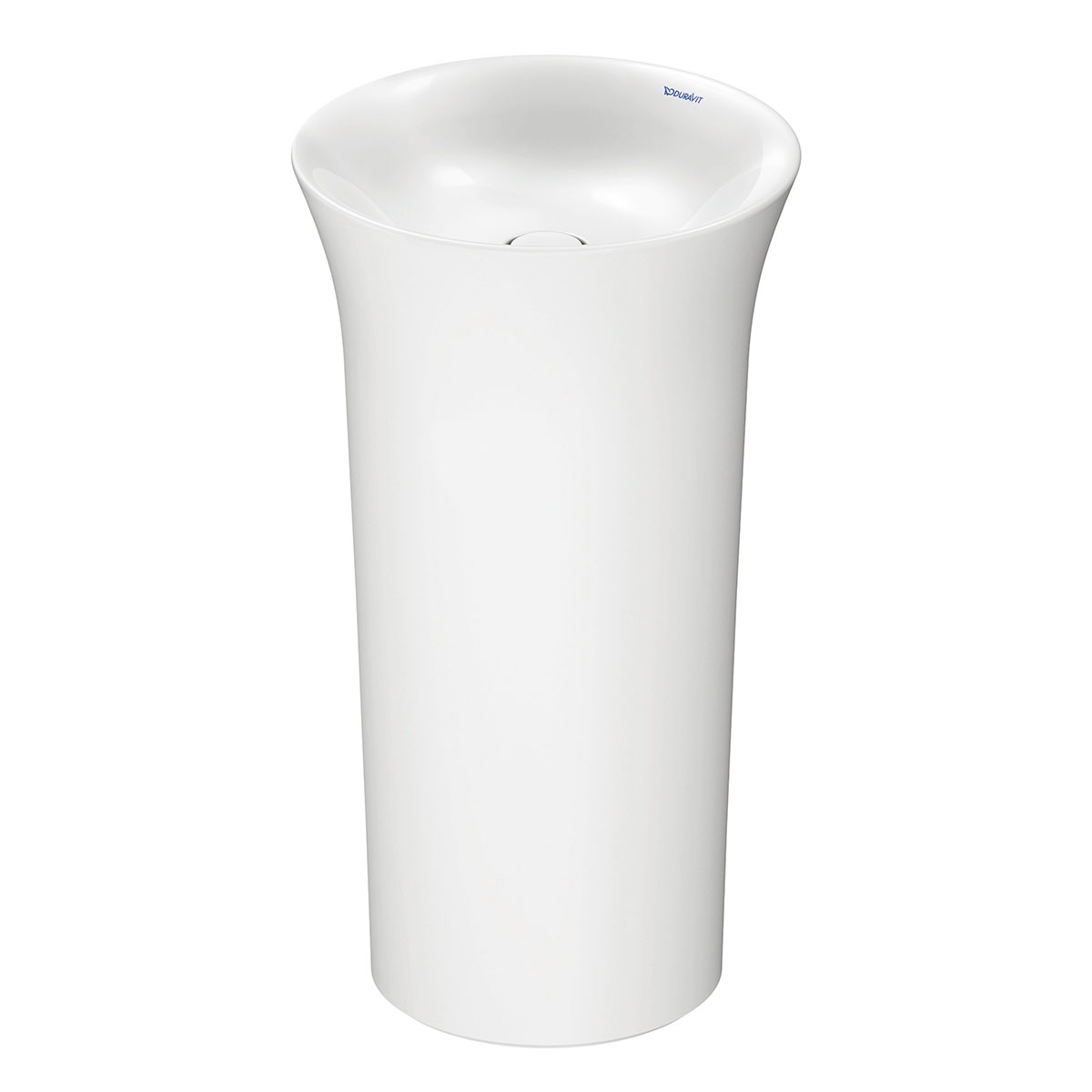 Golvst&aring;ende Tv&auml;ttst&auml;ll White Tulip Vit H&ouml;gblank 500 mm