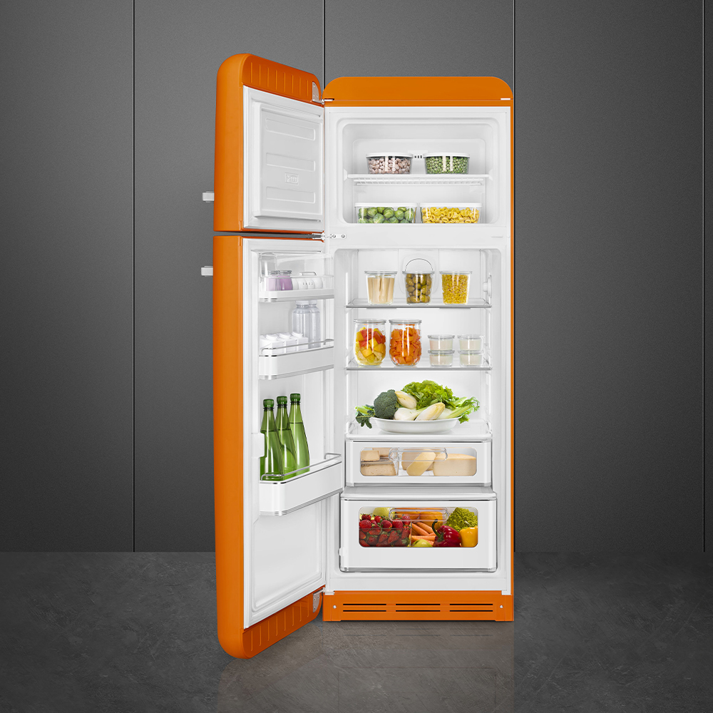 Kombiskap Kjøleskap/Fryser Smeg FAB30LOR6 Orange 50's Style