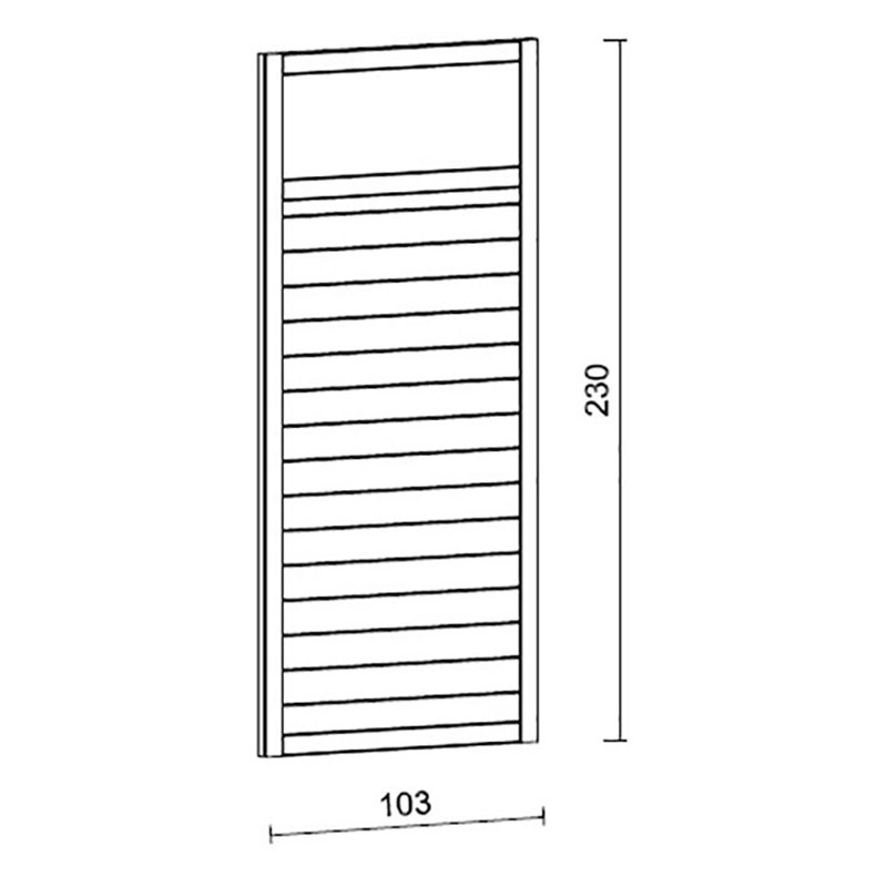Veggelement Palmako Lucy 12,2 m2 med Toppvindu