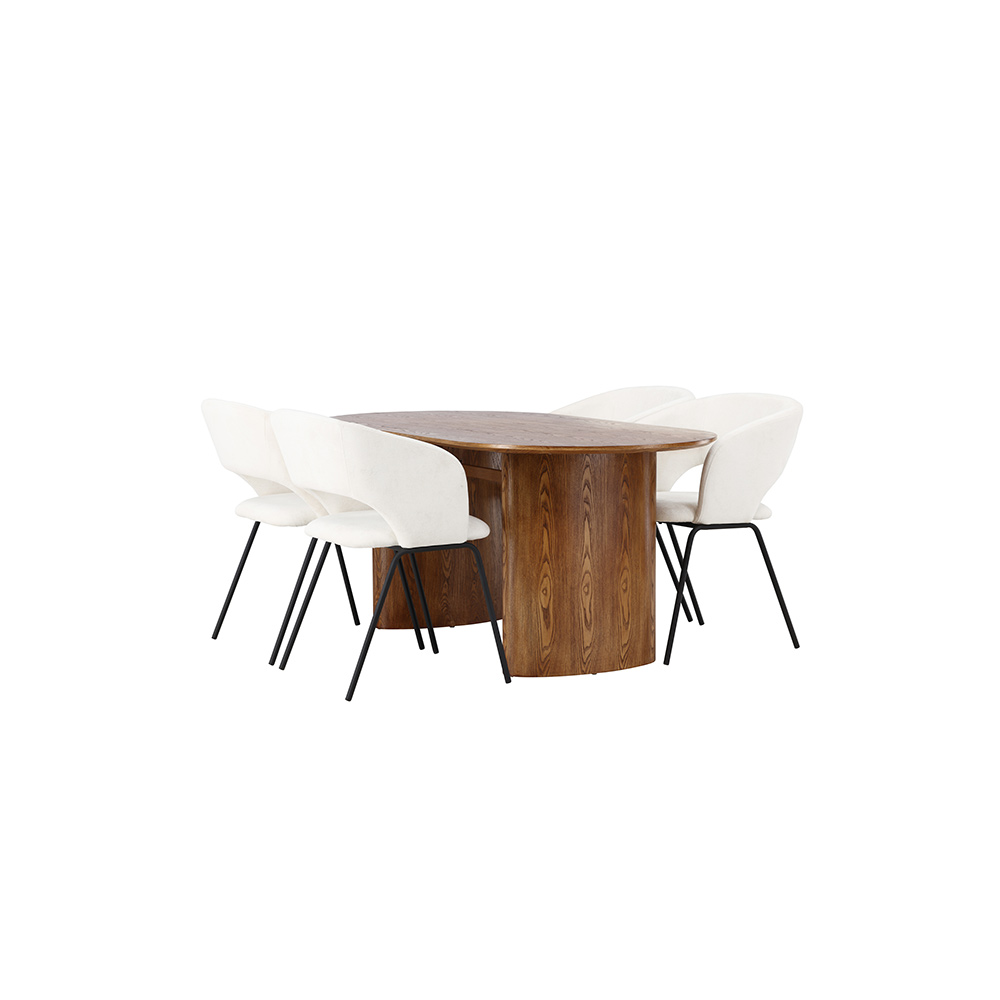 Spisegruppe Venture Home Isolde med 4 stk Day Stoler