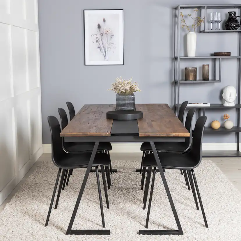 Spisegruppe Venture Home Jane med 6 Ardi Stoler