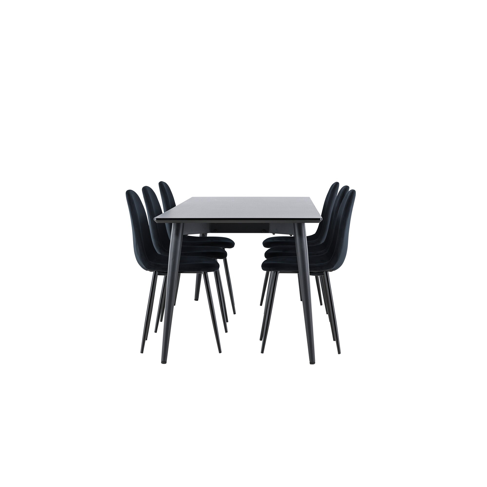 Spisegruppe Venture Home Ellis 230 med 6 stk Polar Stoler Fløyel