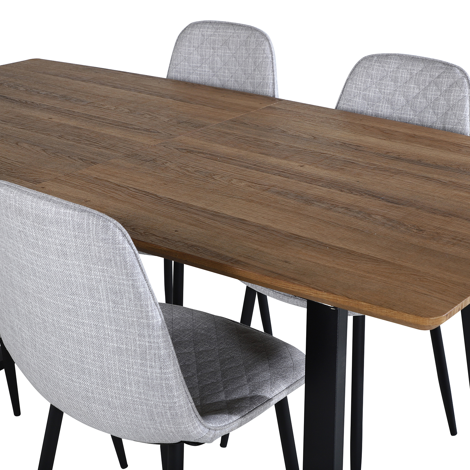 Spisegruppe Venture Home Ina med 4 Phoi Stoler Polyester