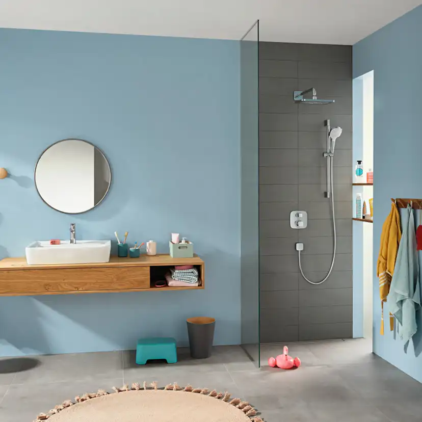 Dusjbatteri Hansgrohe Ecostat E 2-utløp