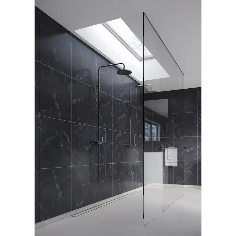 Baderomspanel Fibo 2272-TM6060 Black Marble