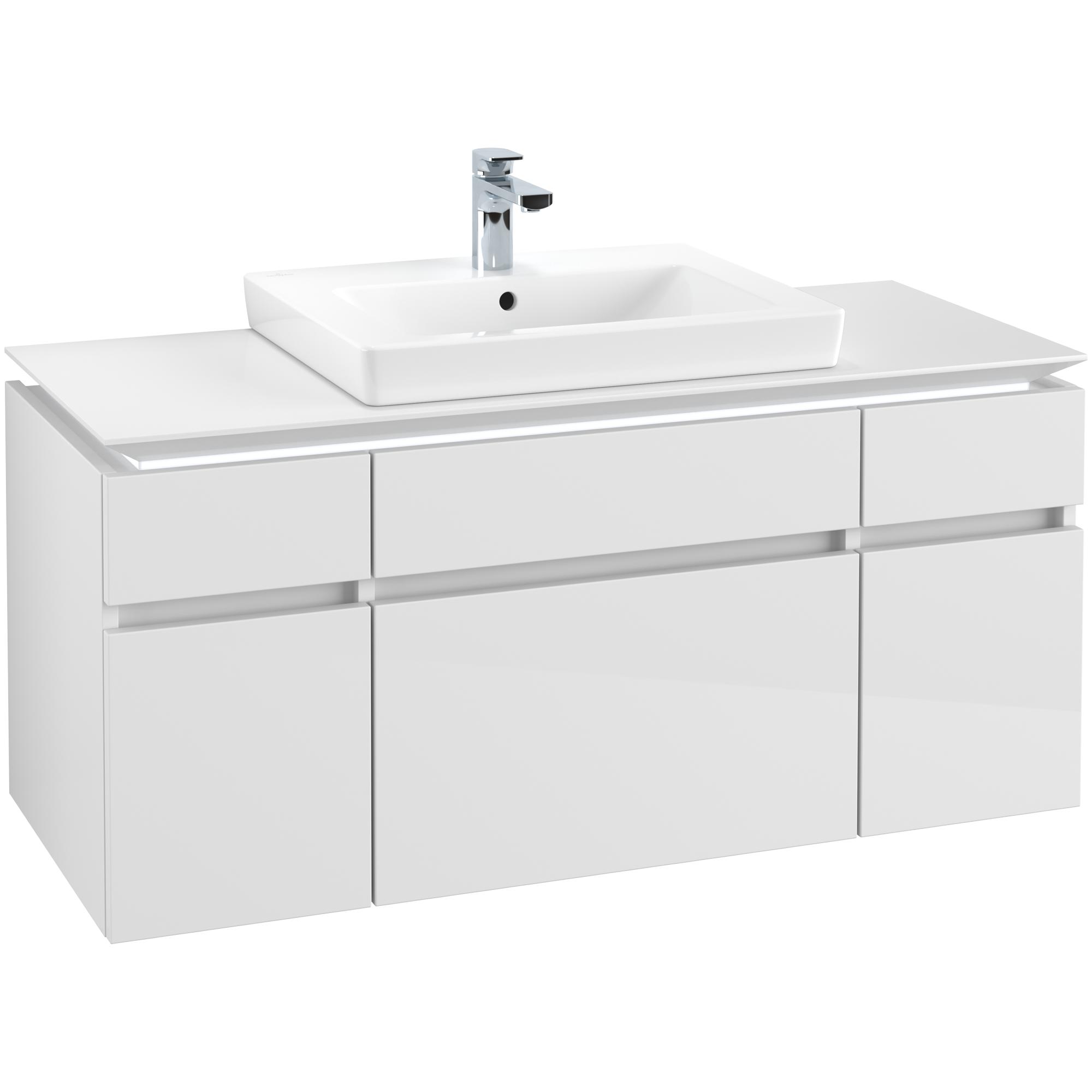 Tvättställsskåp Villeroy & Boch Legato med 5 Lådor för Tvättställ | badrum - badrumsmobler - tvattstallsskap-och-kommod | KakelKungen