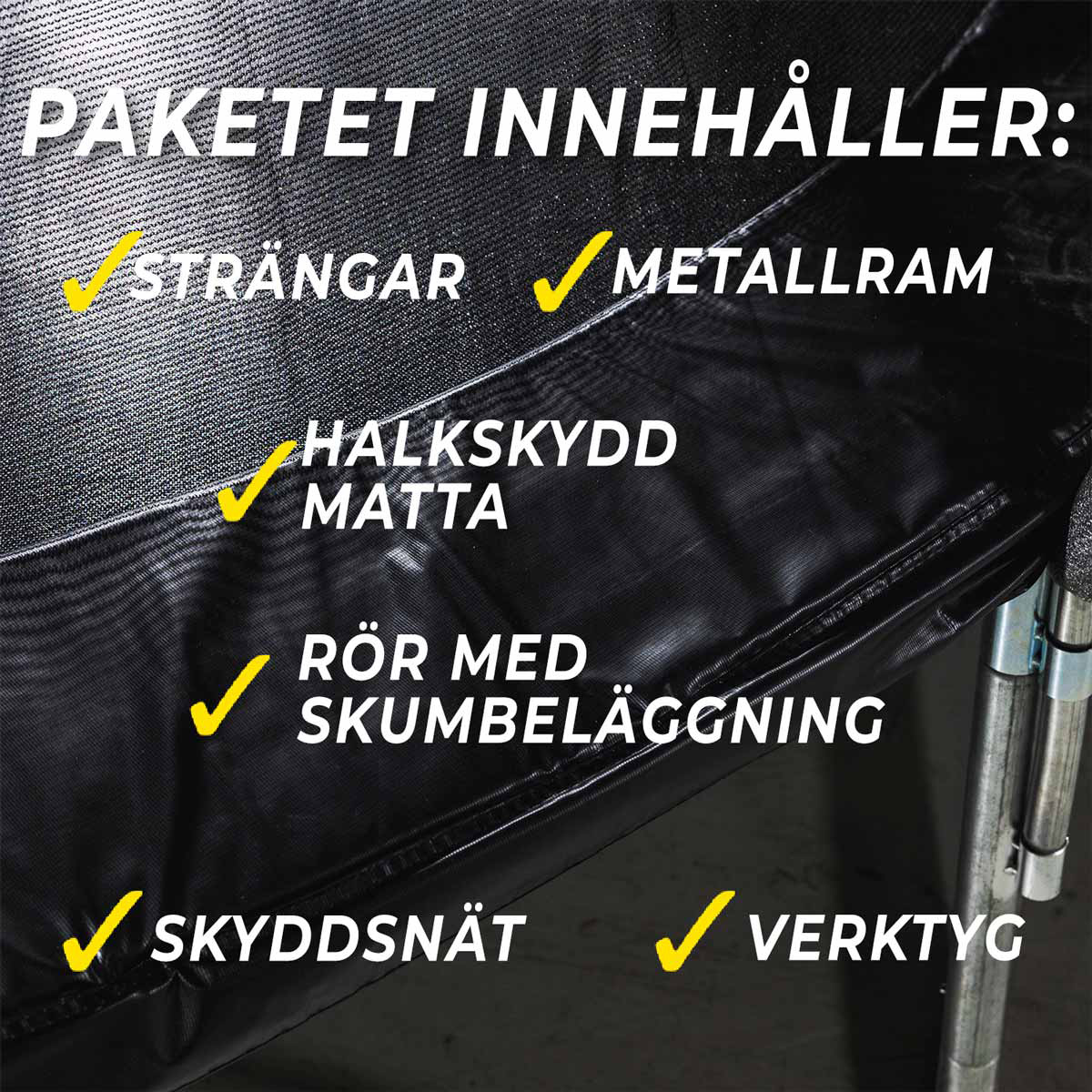 Trampoline React Aero med Sikkerhetsnett 3,05 m
