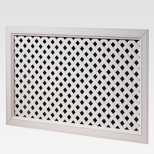 Radiatorskjuler Lundbergs Klara Hvit