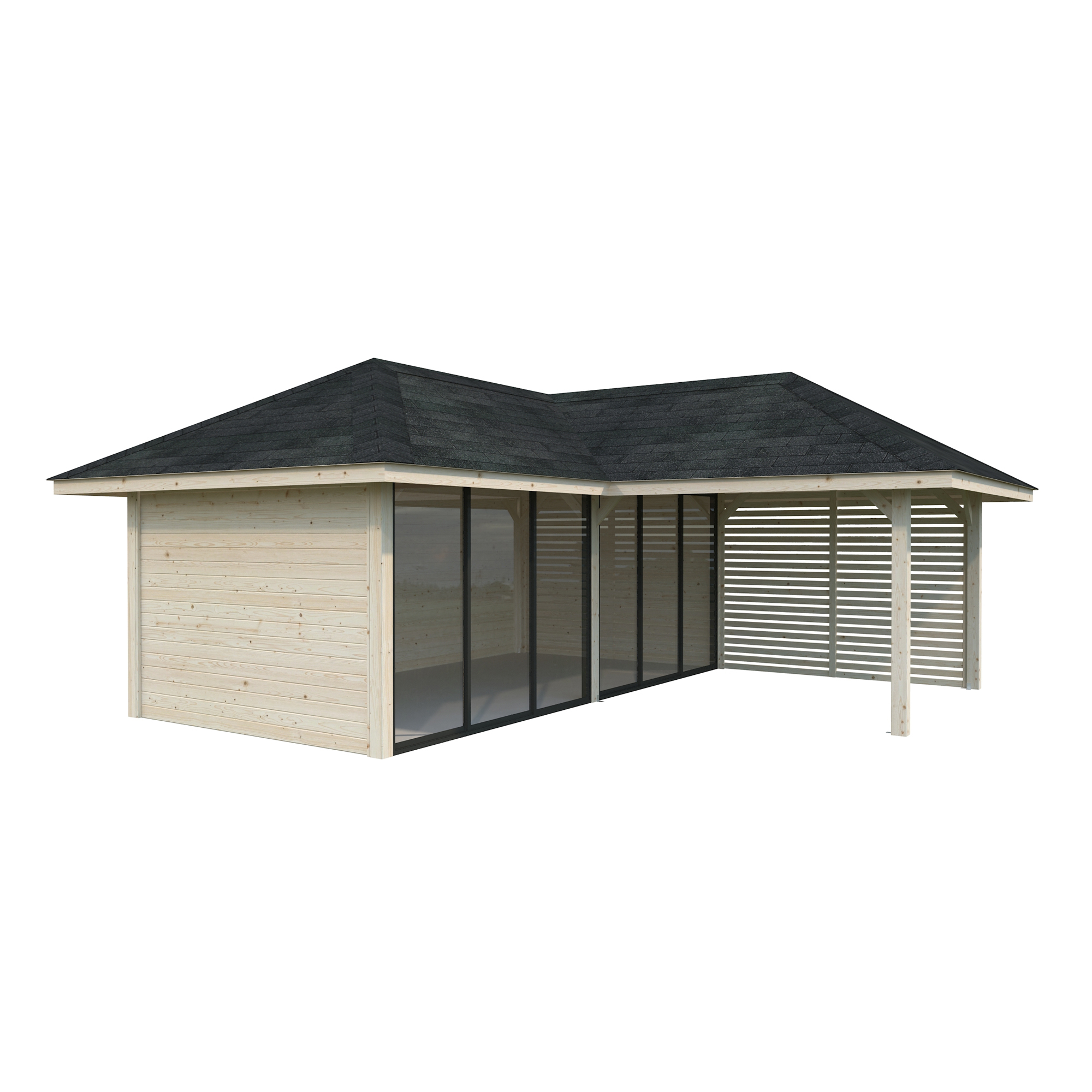 Hagestue Palmako Bianca 24,9 m2 Sett 213 Slide