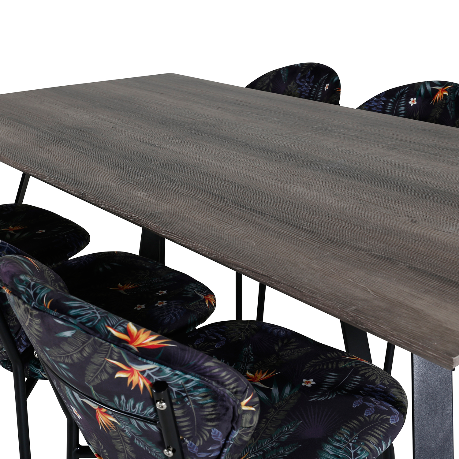 Spisegruppe Venture Home Madde med 6 Valor Stoler Polyester