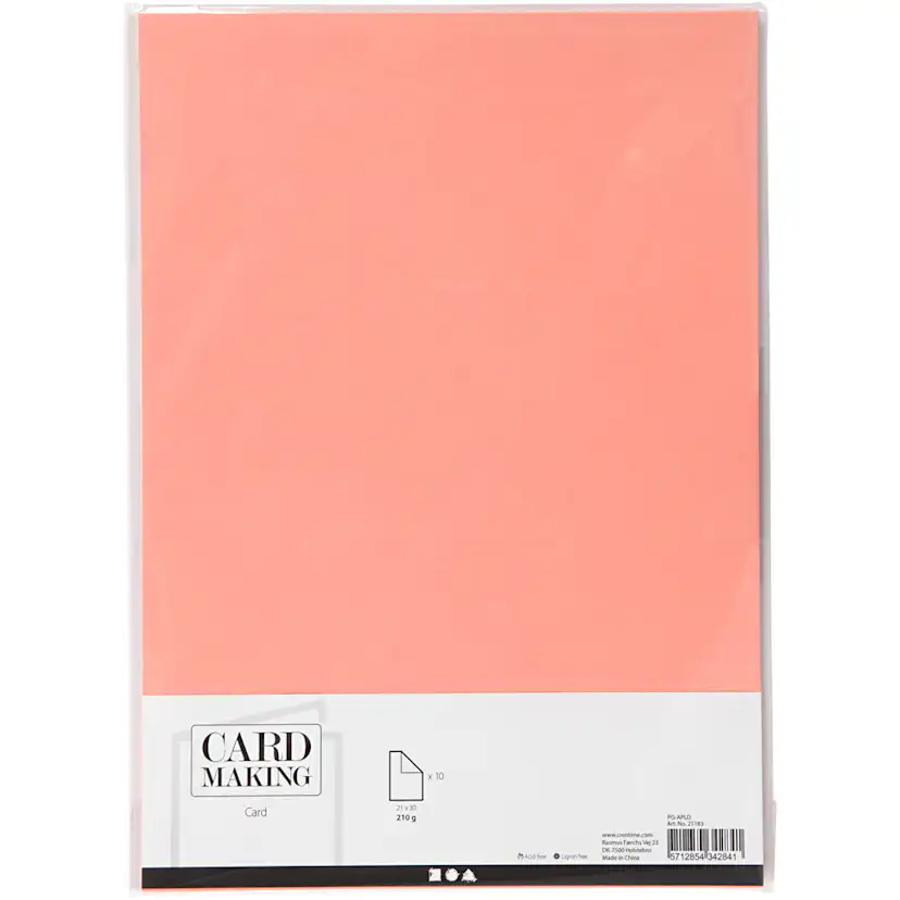 Farget Kartong Creativ Company A4 210x297 mm 10 stk 1 Pk