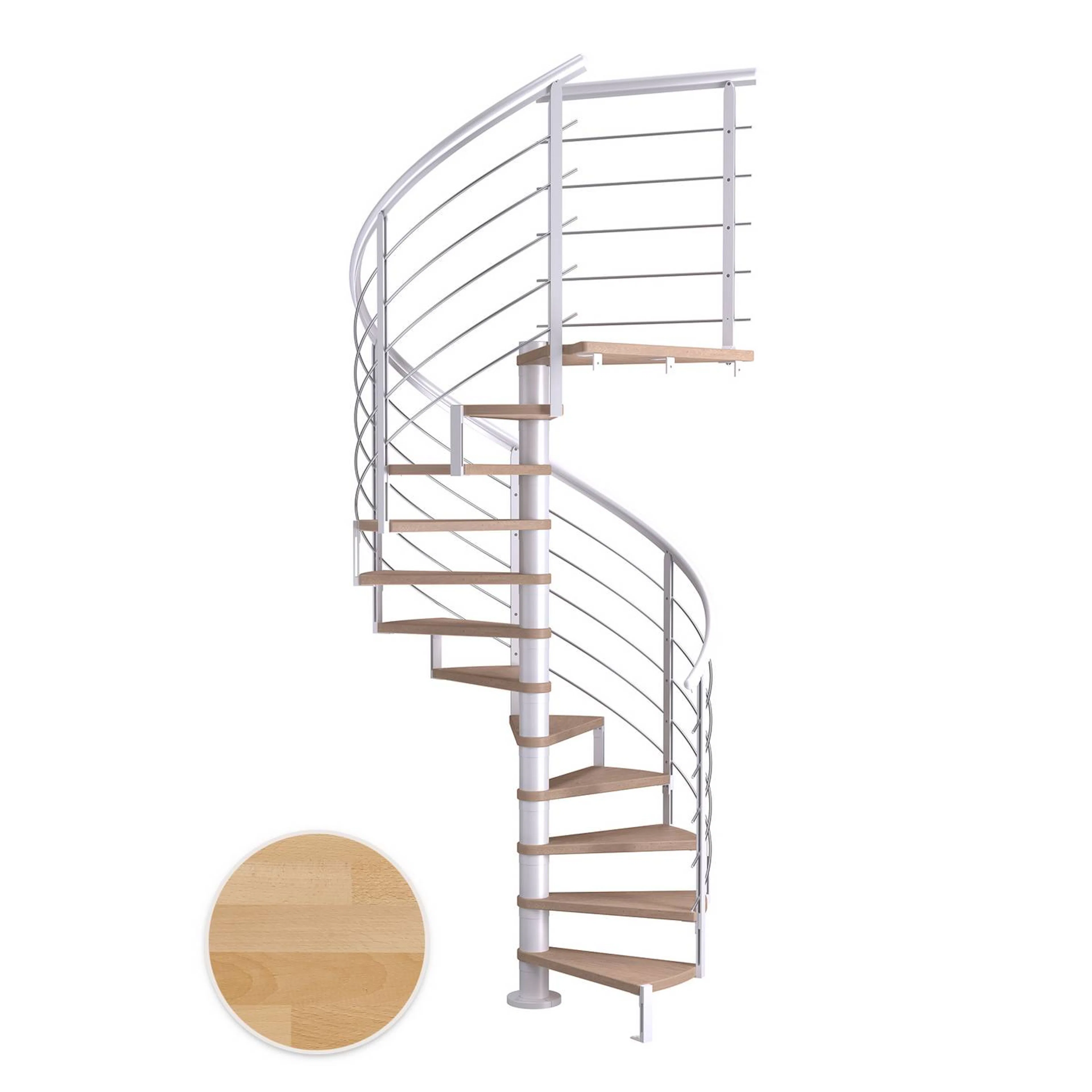 Spiraltrapp Dolle Montréal Bøk Oljet Design