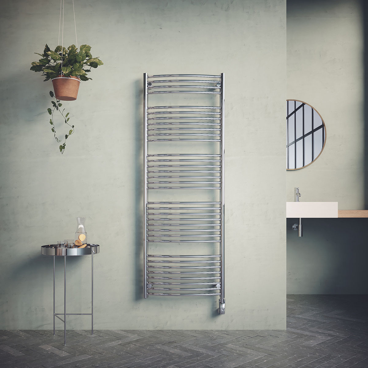 Borgholm El Krom, *1760x600mm/600w BxH: 600x1640 mm. Strøm Krom