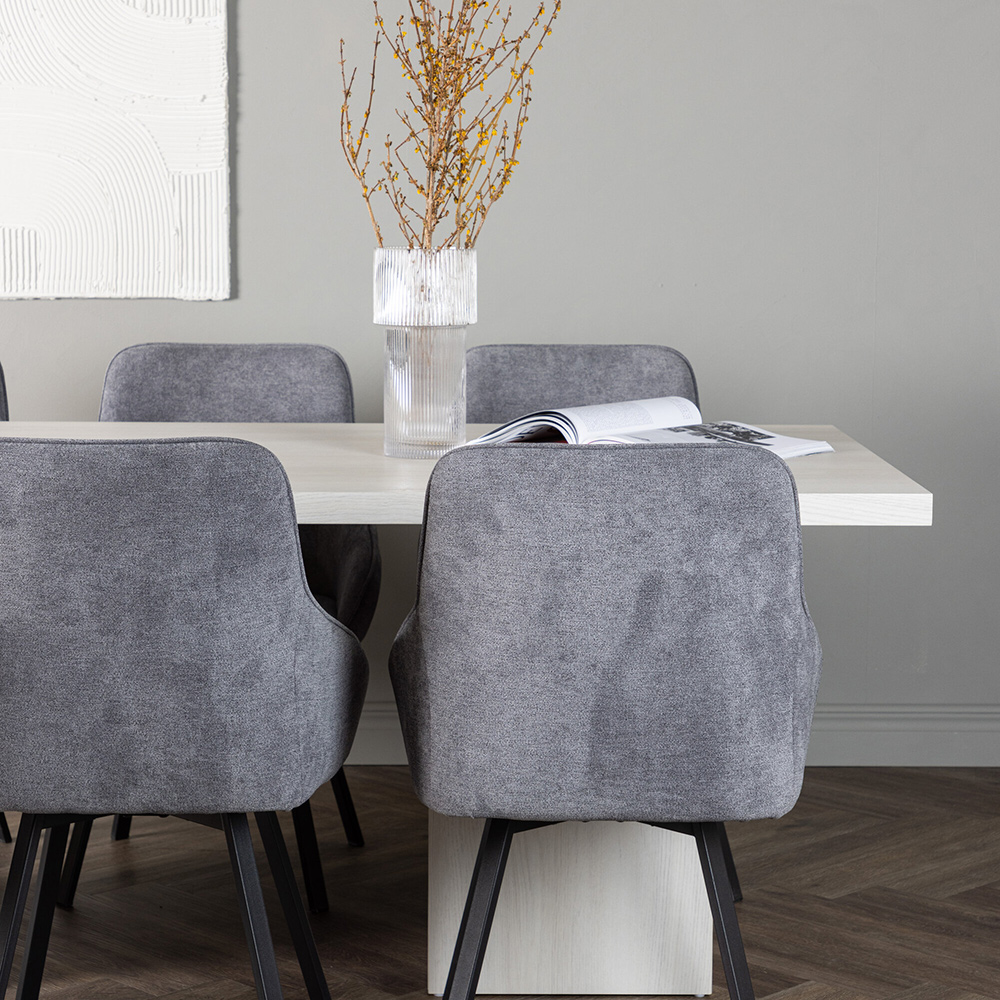 Spisegruppe Venture Home Olga med 6 Rosie Stoler
