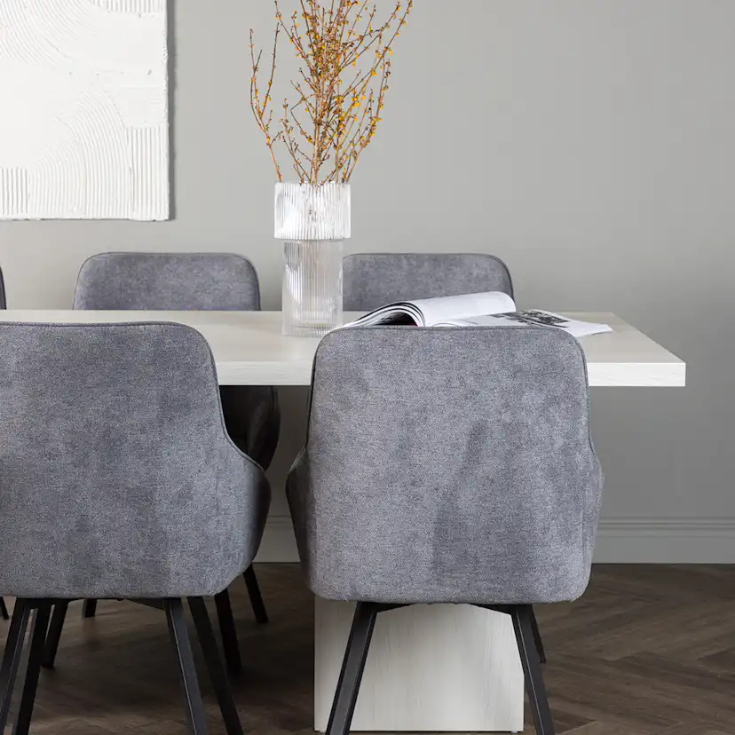 Spisegruppe Venture Home Olga med 6 Rosie Stoler