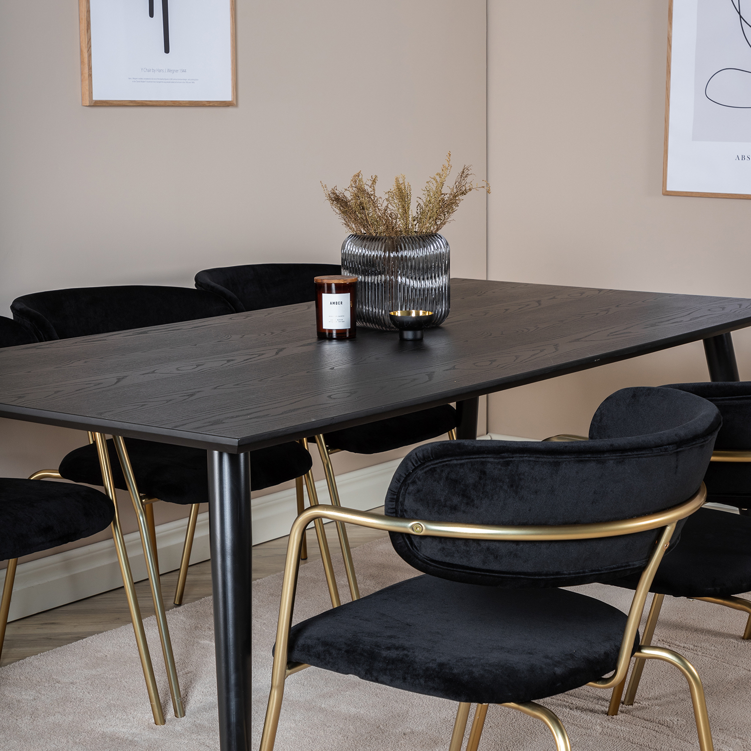 Spisegruppe Venture Home Dipp med 6 Arrow Stoler