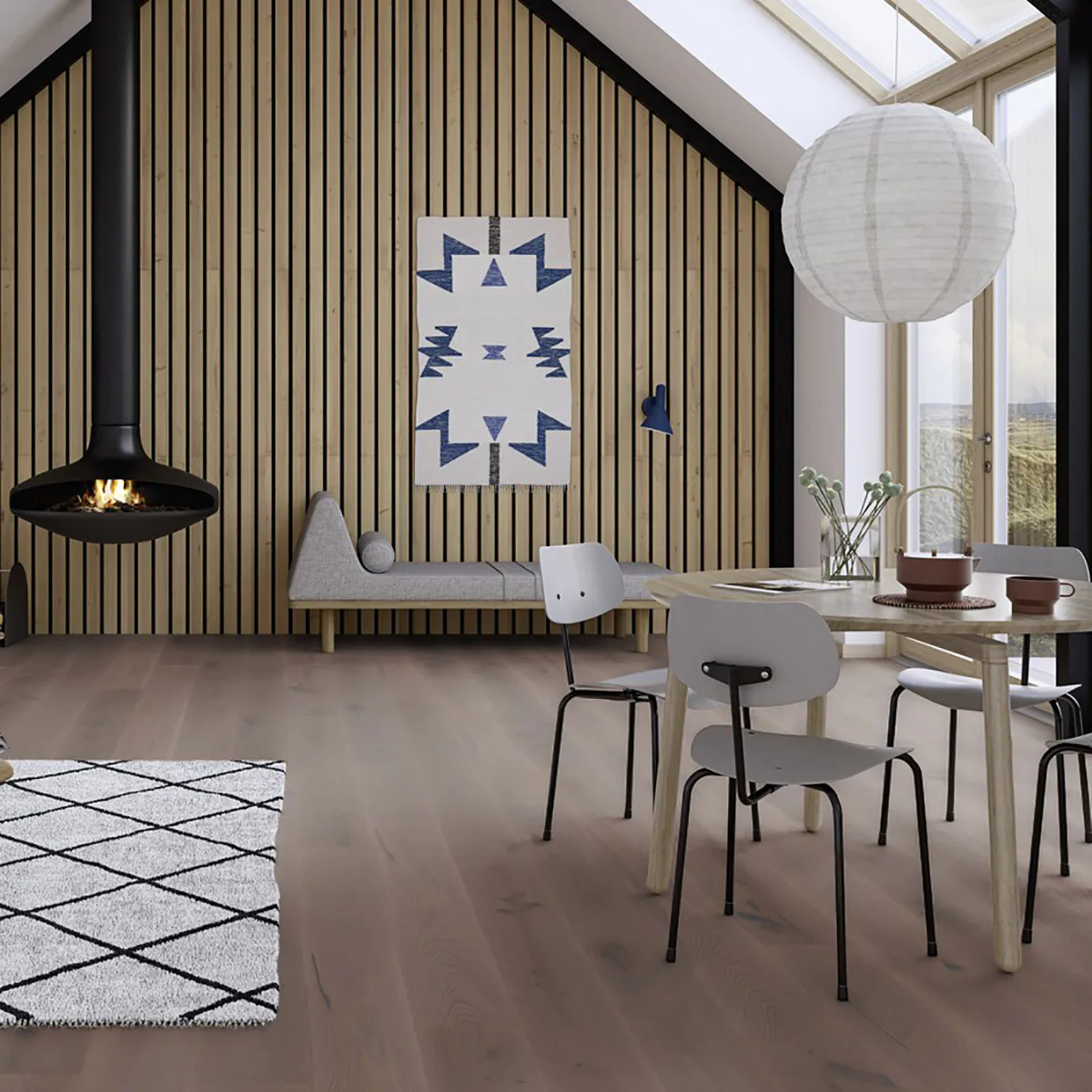 Parkett Boen Eik Elephant Grey Live Pure 1-stav