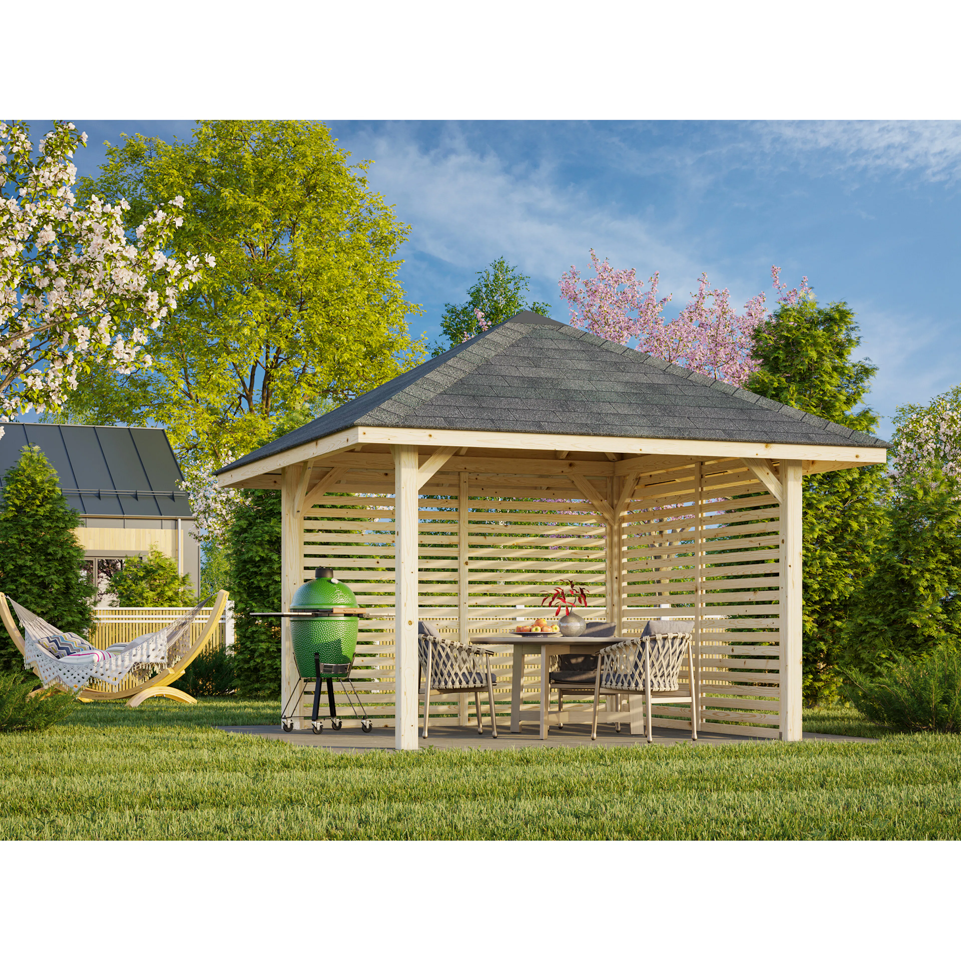 Paviljong Palmako Bianca 8,3 m2 Sett 102
