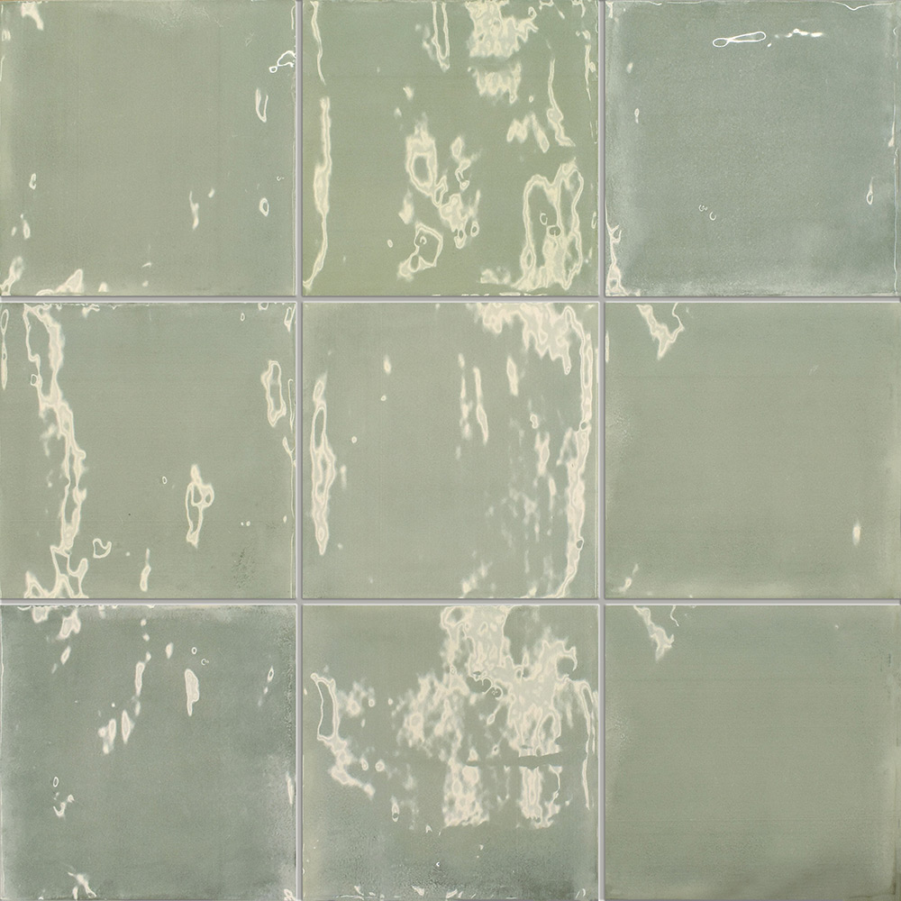Fliser Lhådös Bristol Aquamarine 12,5x12,5 Blank cm