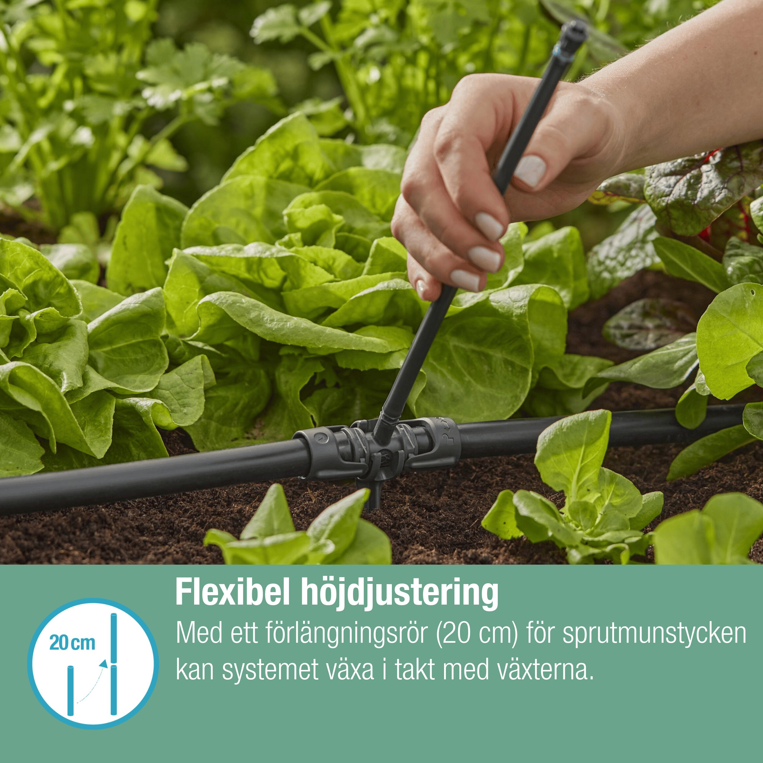 Sprederdyse Gardena Micro 180°