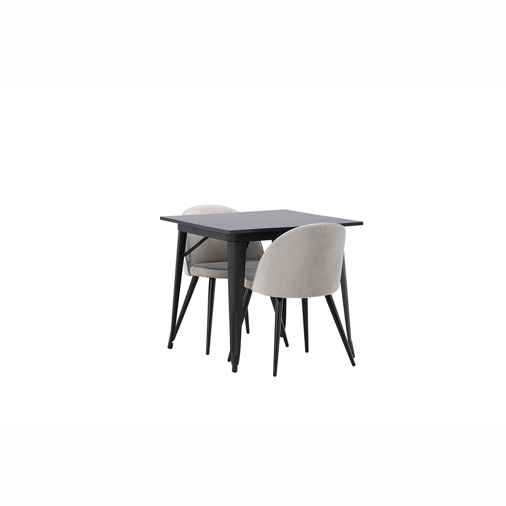 Spisegruppe Venture Home Tempe med 2 Velvet Stoler