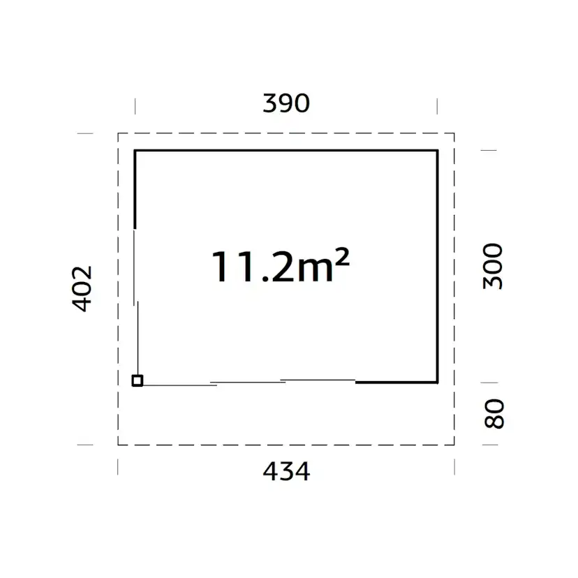 Hagestue Palmako Andrea 11,2 + 8,6 m2