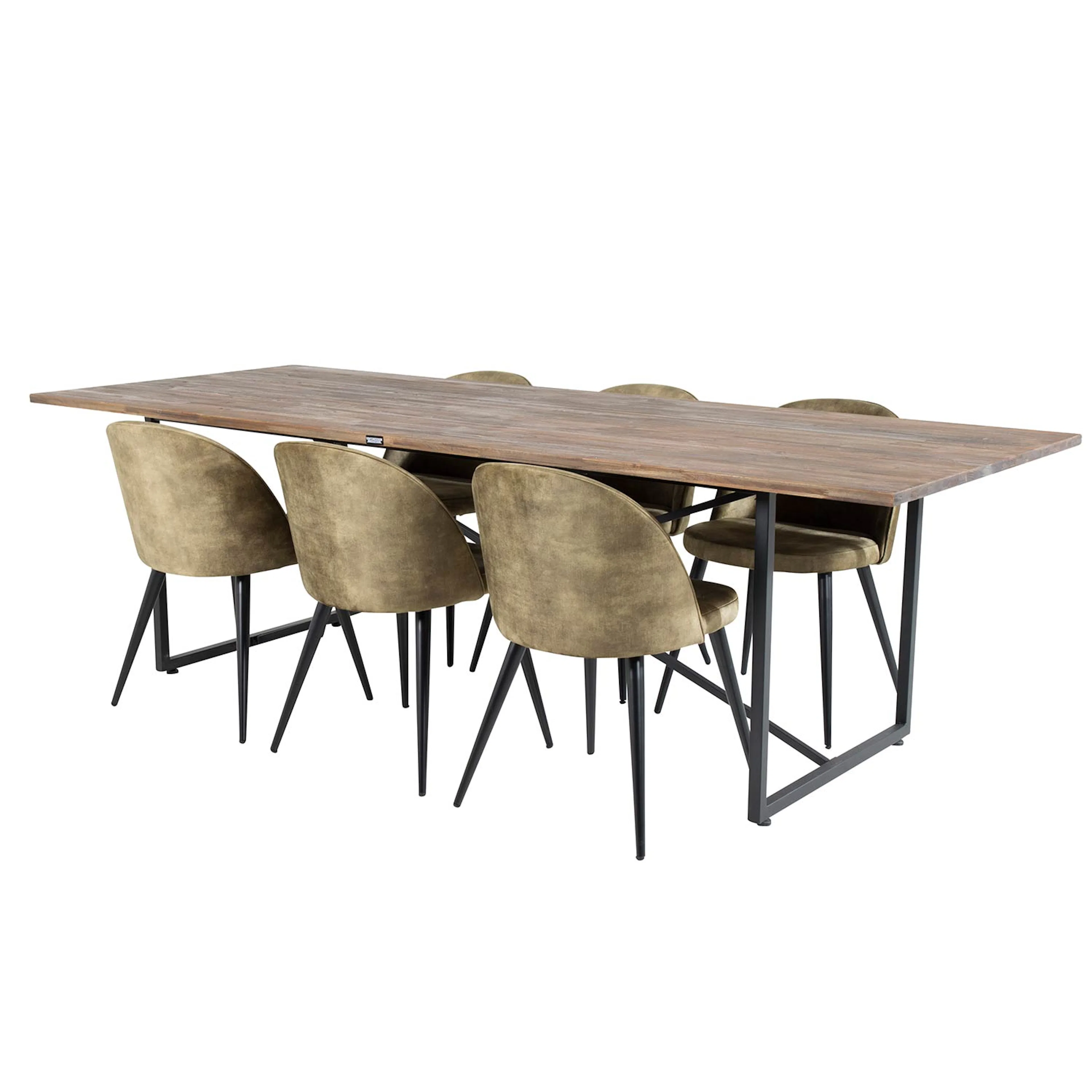 Teak/Grågrønn