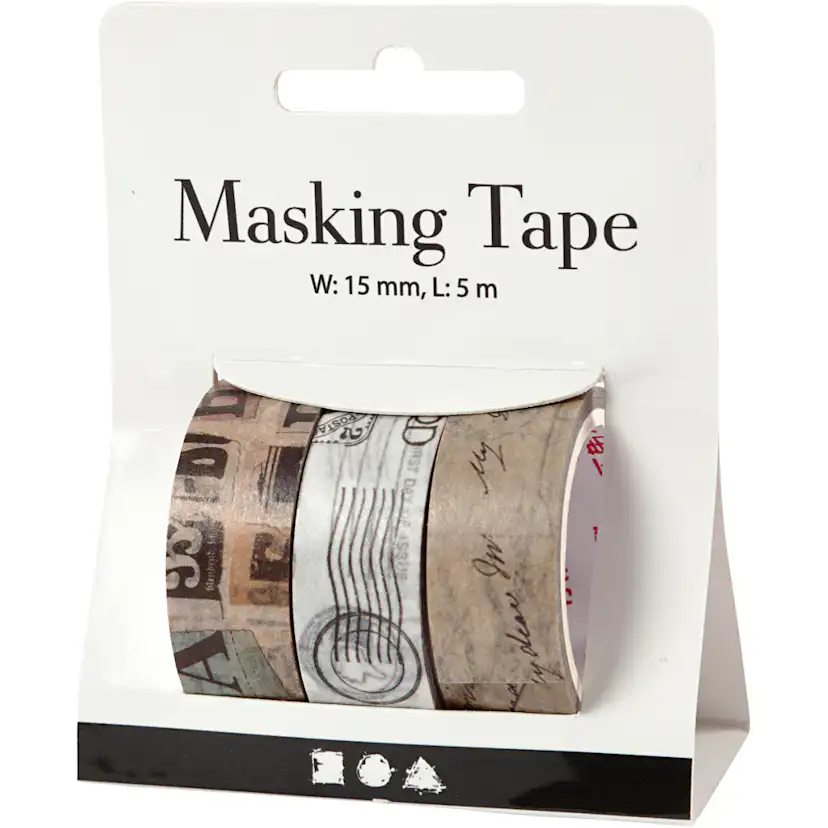 Maskeringstape Creativ Company L 5 m 3 Rl/1 Pk