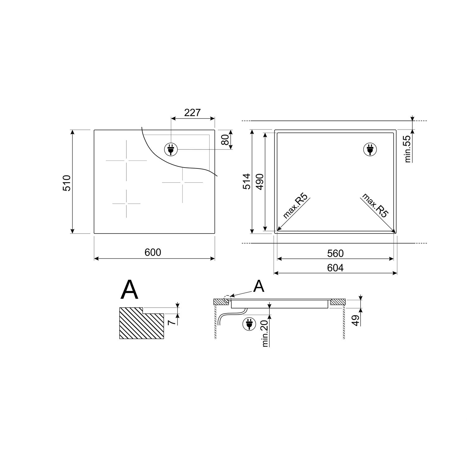 Induksjonstopp Smeg Universal SI2M7643D