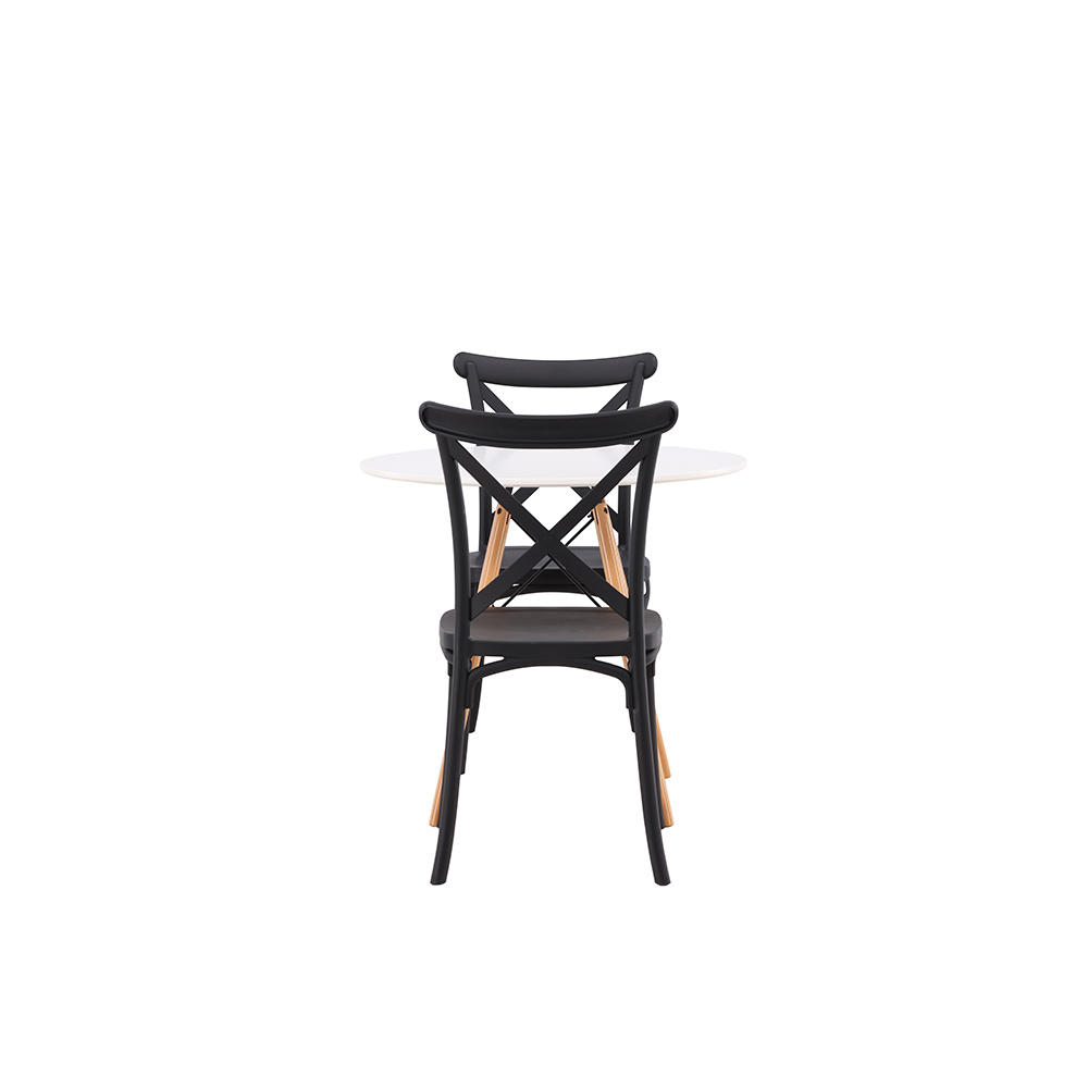 Spisegruppe Venture Home Danburi Ø 60 cm med 2 Crosett Stoler